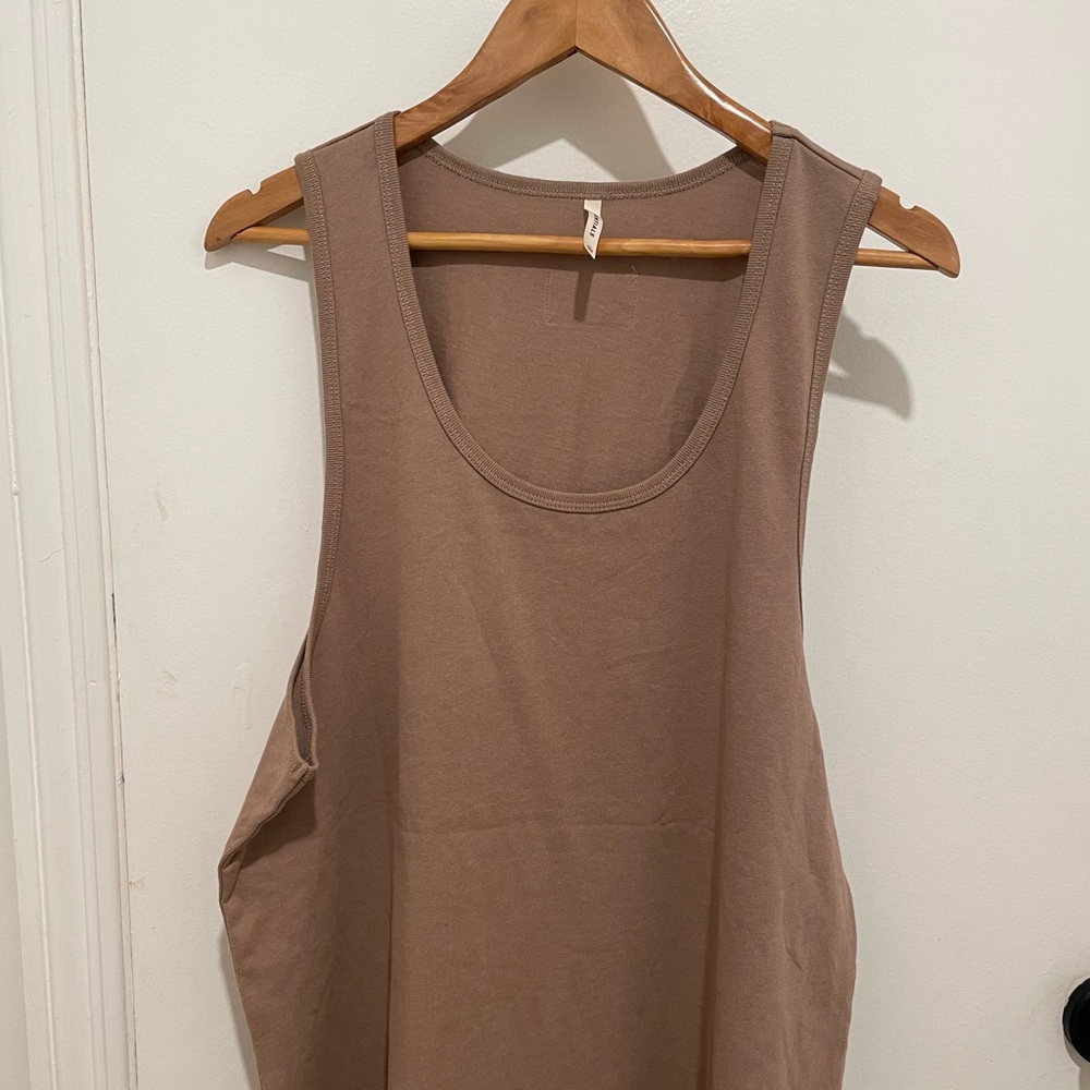 Fear of God Tan Sleeveless Relaxed Tank Top